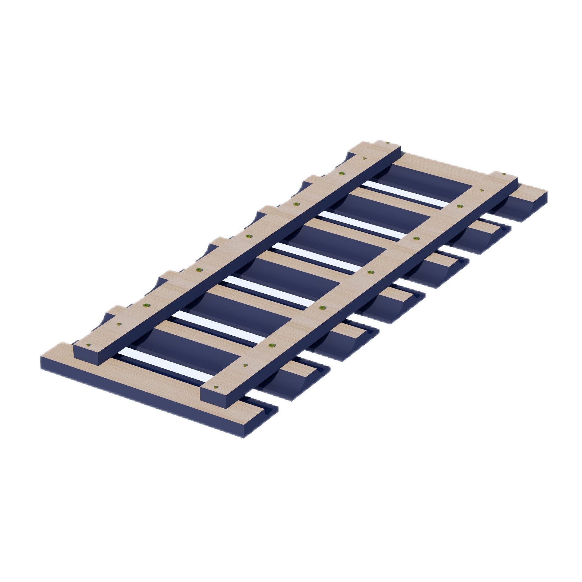 GL30-SB  Wall Glass Holder - Shaker Style - Blue   30"W x  x 12"D