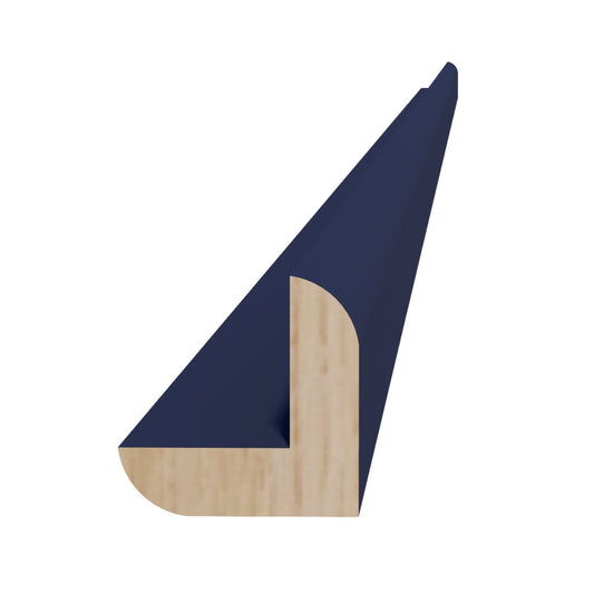OCM8-SB  Outside Corner Molding - Shaker Style - Blue   96"W x 7/8"H x 7/8"D