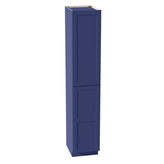 TP1896-SB  Tall Shelf Pantry Cabinet 2 Door & 6 Sheleves - Shaker Style - Blue   18"W x 96"H x 24"D