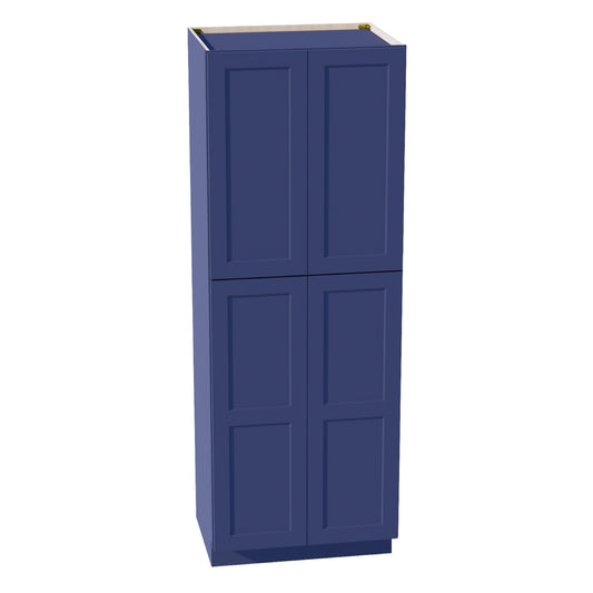 TP3084-SB  Tall Shelf Pantry Cabinet 2 Door & 6 Sheleves - Shaker Style - Blue   30" W x 84"H x 24"D