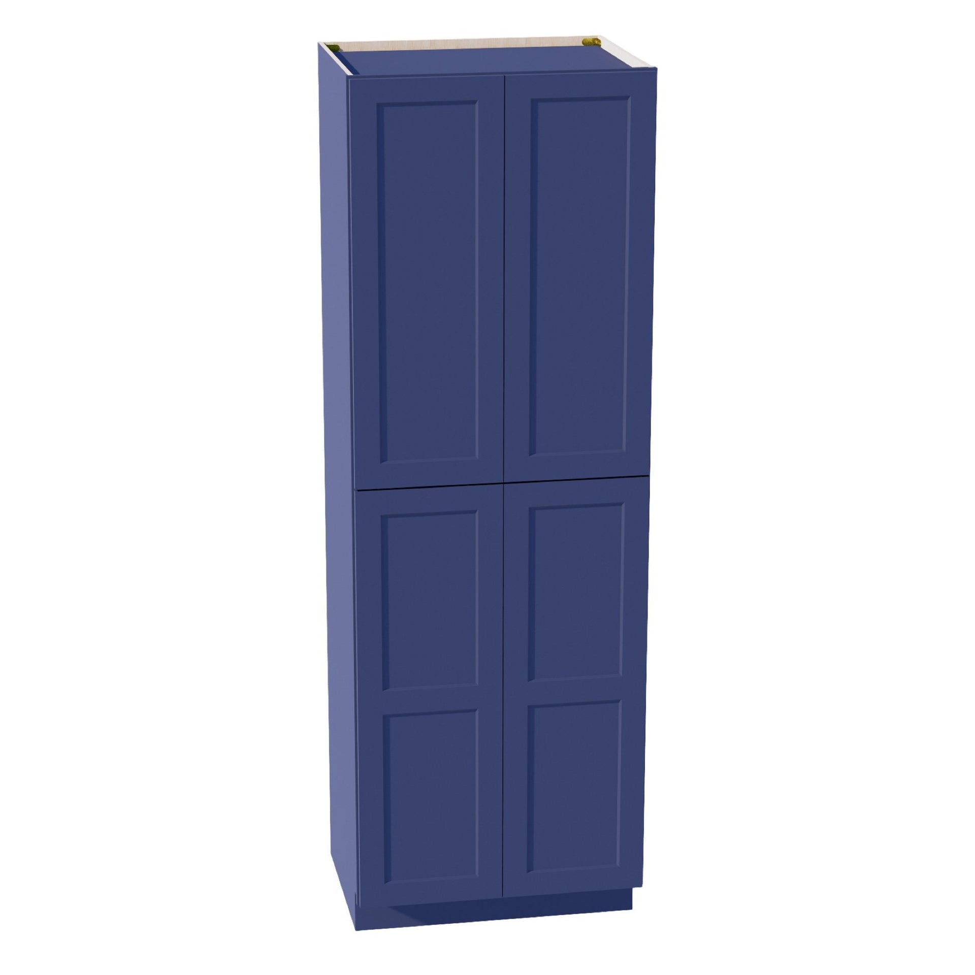 TP3096-SB  Tall Shelf Pantry Cabinet 2 Door & 6 Sheleves - Shaker Style - Blue   30" W x 96"H x 24"D