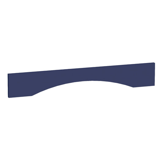 VAR36-SB  Arched Valance - Shaker Style - Blue   36"W x 5-1/2"H x