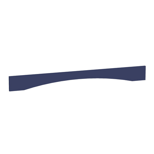 VAR54-SB  Arched Valance - Shaker Style - Blue   54"W x 5-1/2"H x