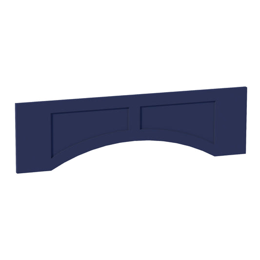 VARP42-SB  Arched Valance With Raised Panel - Shaker Style - Blue   42"W x 12"H x