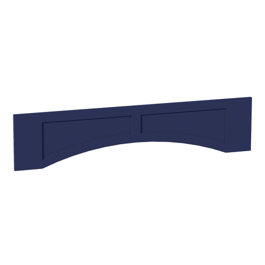 VARP54-SB  Arched Valance With Raised Panel - Shaker Style - Blue   54"W x 12"H x