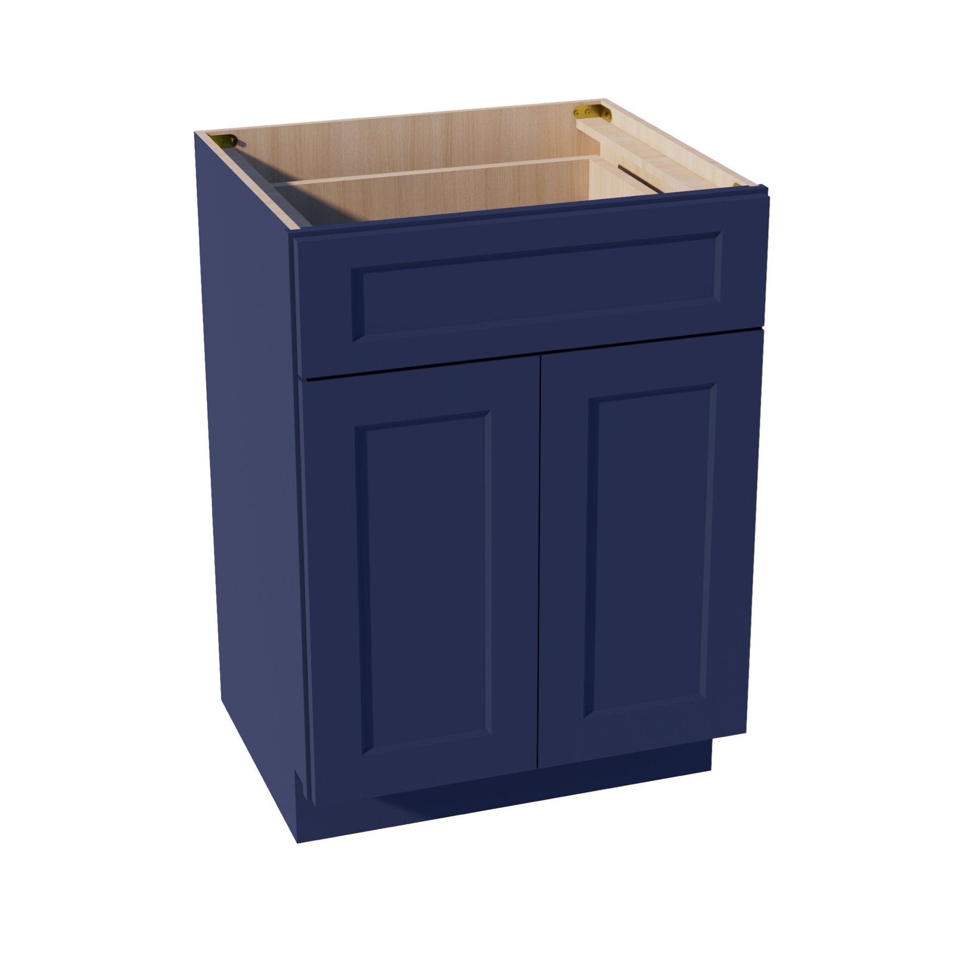 VB2421-SB  Vanity Base Cabinet 2 Doors & 1 Drawer - Shaker Style - Blue   24"W x 34-1/2"H x 24"D