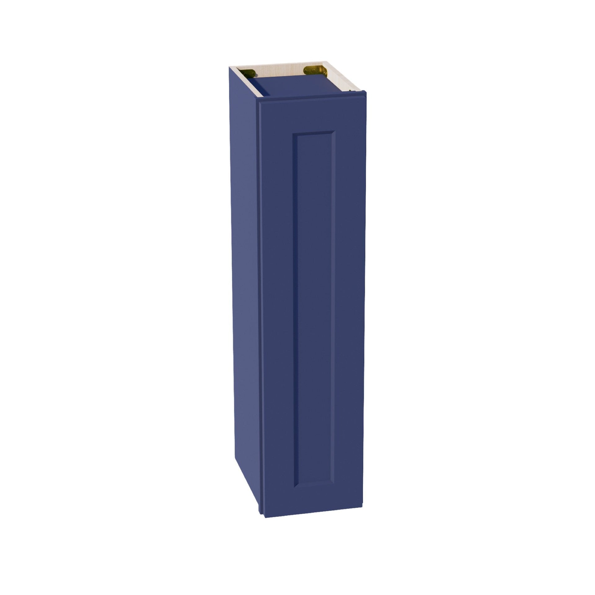 W0936-SB  Wall Cabinet 1 Door & 2 Shelves - Shaker Style - Blue   09"W x 36"H x 12"D