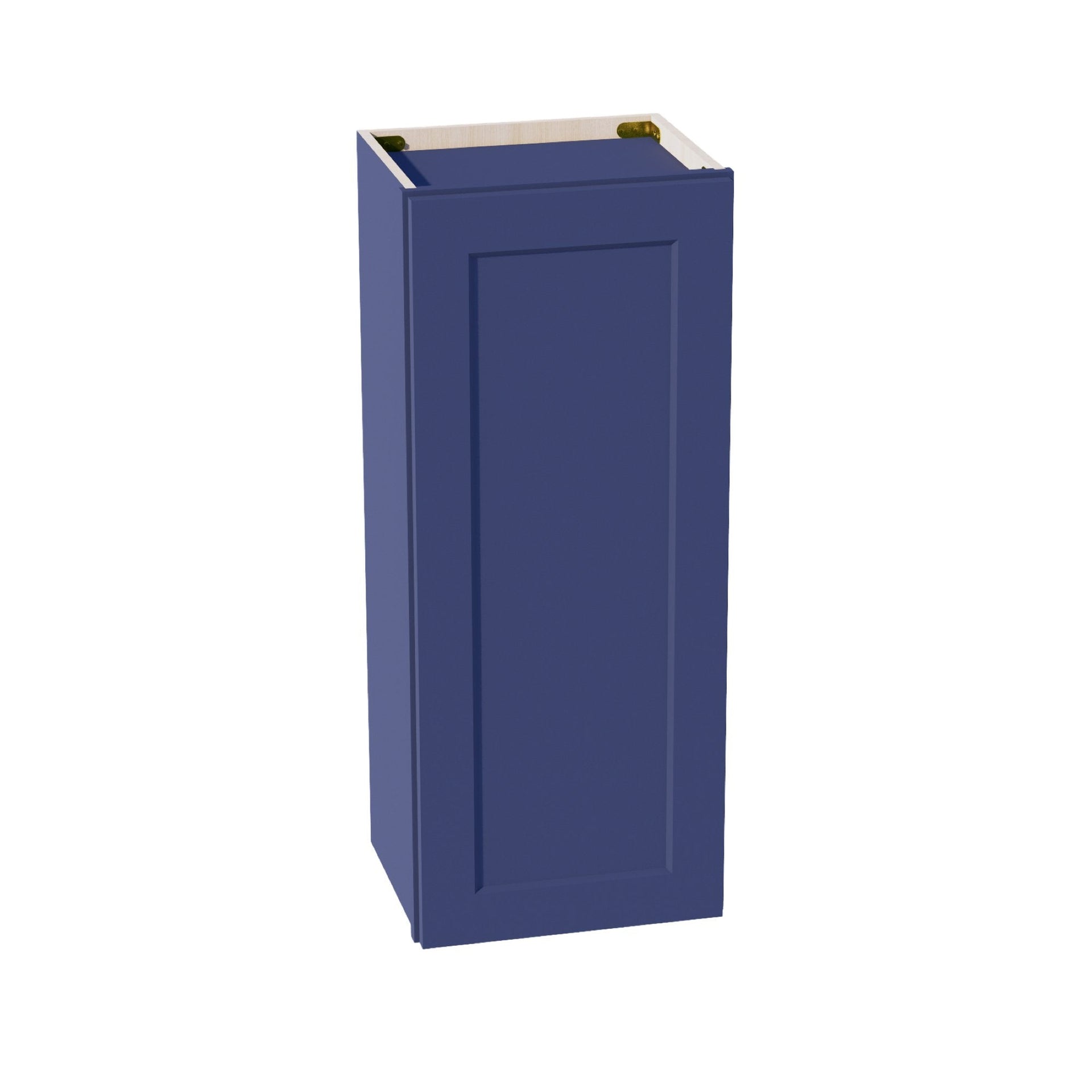 W1536-SB  Wall Cabinet 1 Door & 2 Shelves - Shaker Style - Blue   15"W x 36"H x 12"D