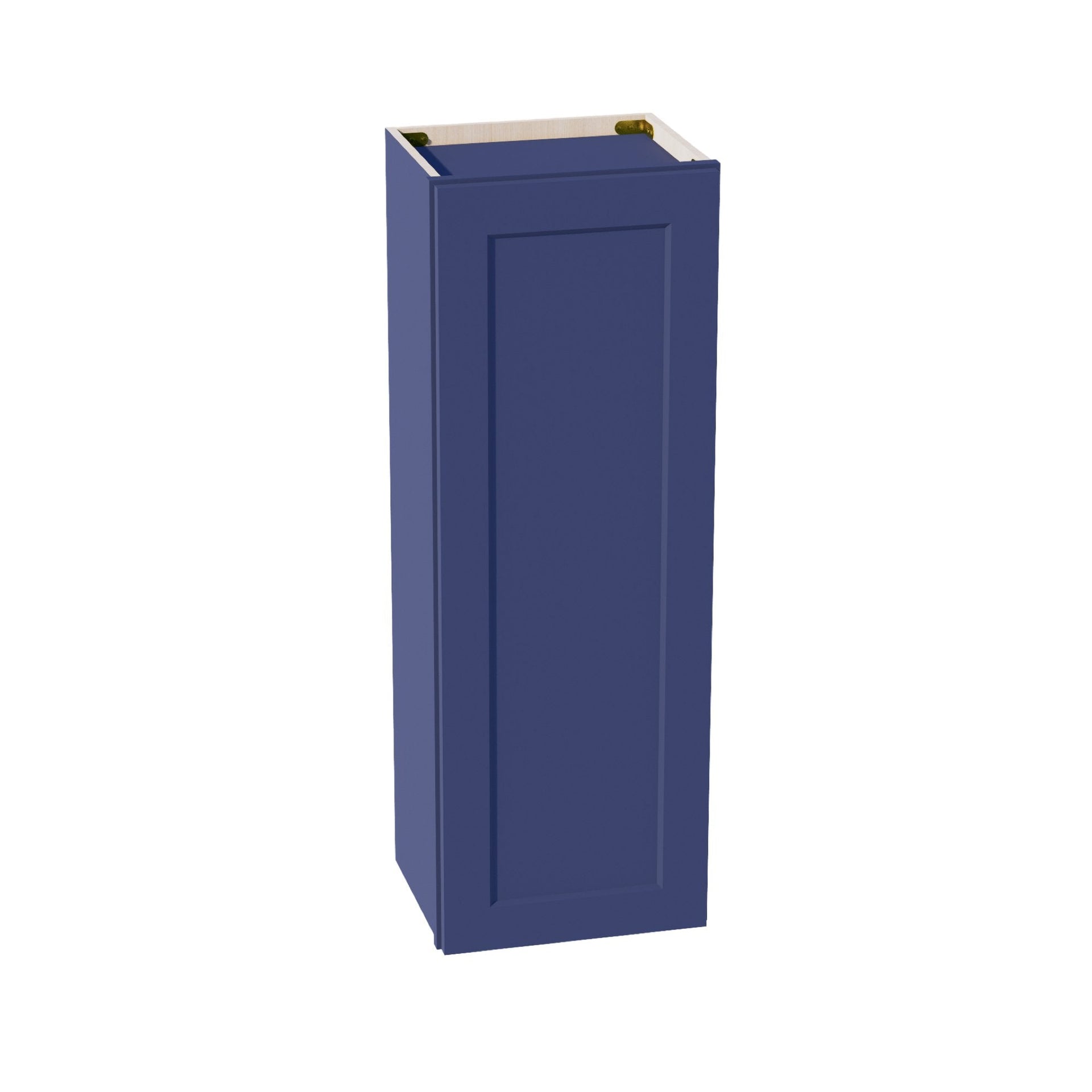 W1542-SB  Wall Cabinet 1 Door & 2 Shelves - Shaker Style - Blue   15"W x 42"H x 12"D