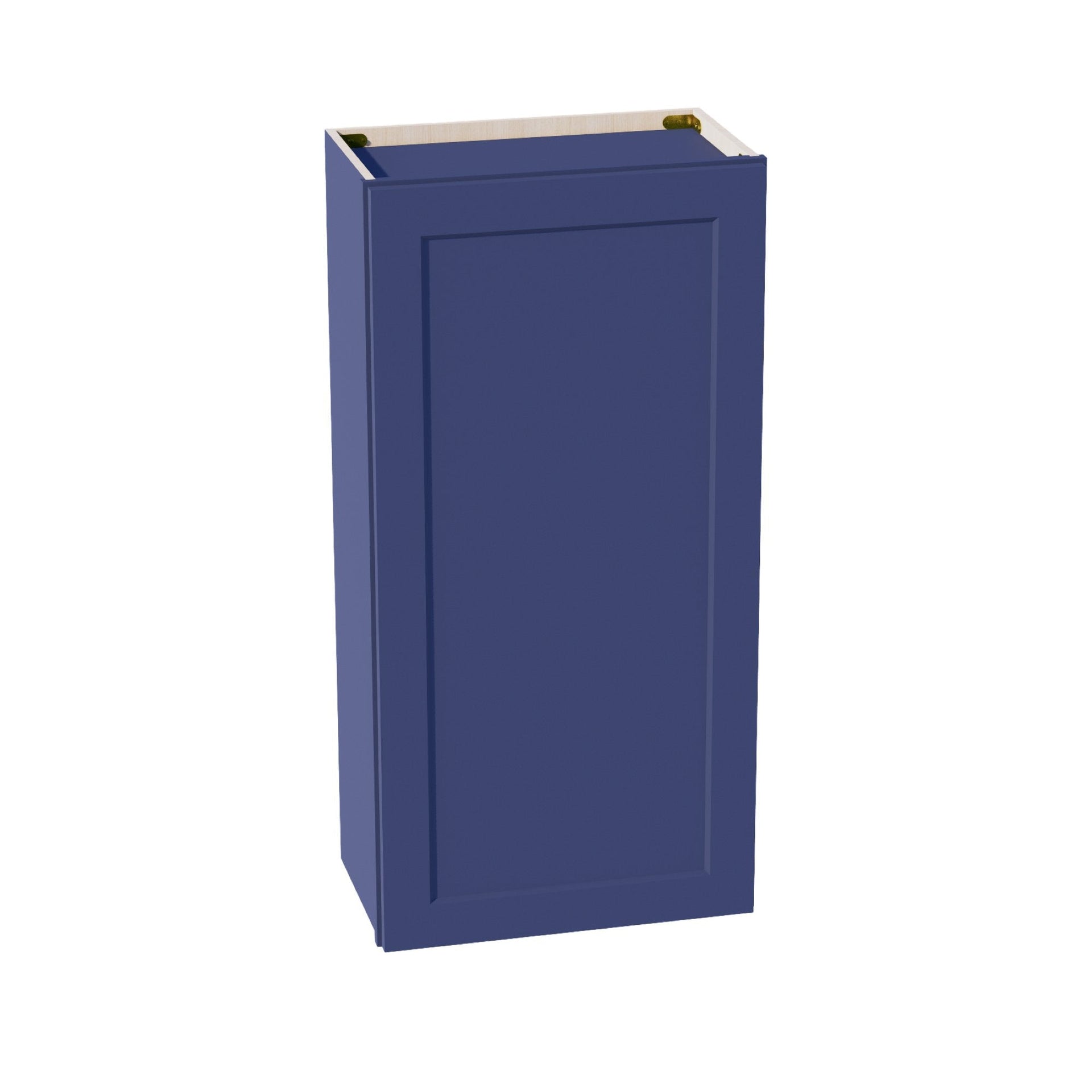 W2142-SB  Wall Cabinet 1 Door & 2 Shelves - Shaker Style - Blue   21"W x 42"H x 12"D