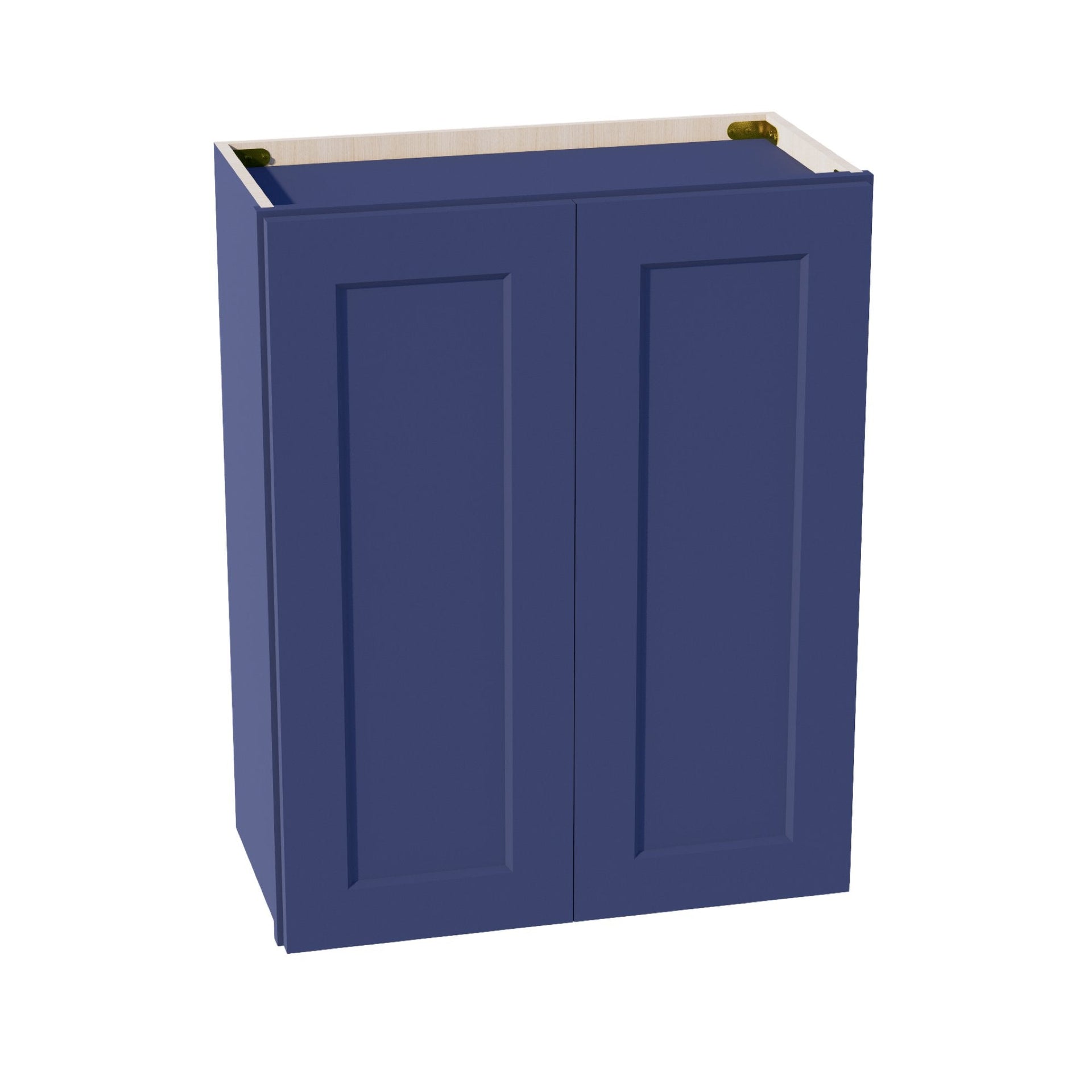 W2430-SB  Wall Cabinet 2 Doors & 2 Shelves - Shaker Style - Blue   24"W x 30"H x 12"D