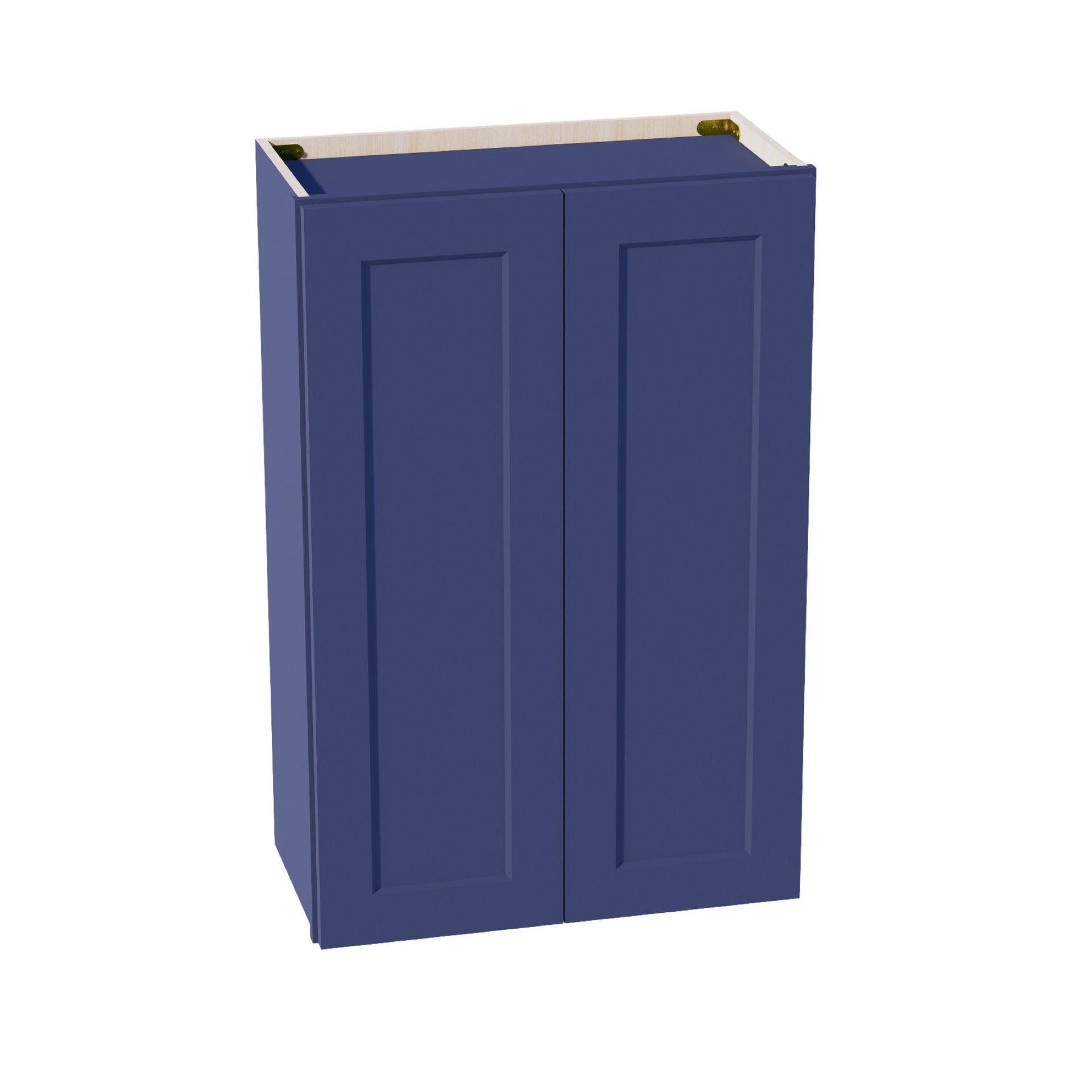 W2436-SB  Wall Cabinet 2 Doors & 2 Shelves - Shaker Style - Blue   24"W x 36"H x 12"D