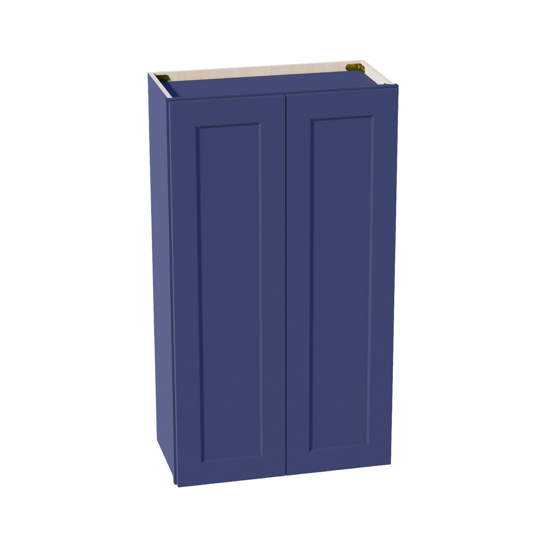 W2442-SB  Wall Cabinet 2 Doors & 2 Shelves - Shaker Style - Blue   24"W x 42"H x 12"D