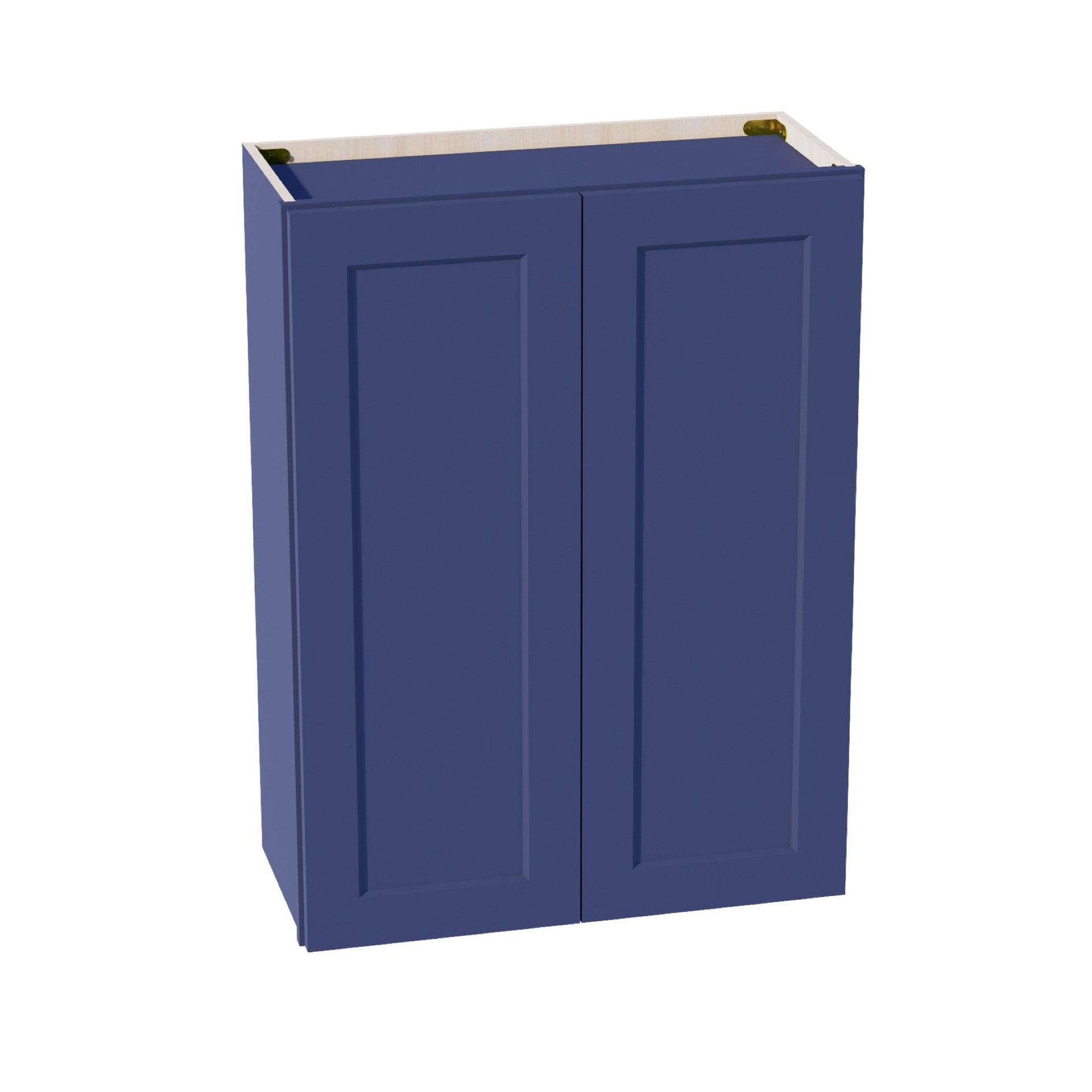 W2736-SB  Wall Cabinet 2 Doors & 2 Shelves - Shaker Style - Blue   27"W x 36"H x 12"D