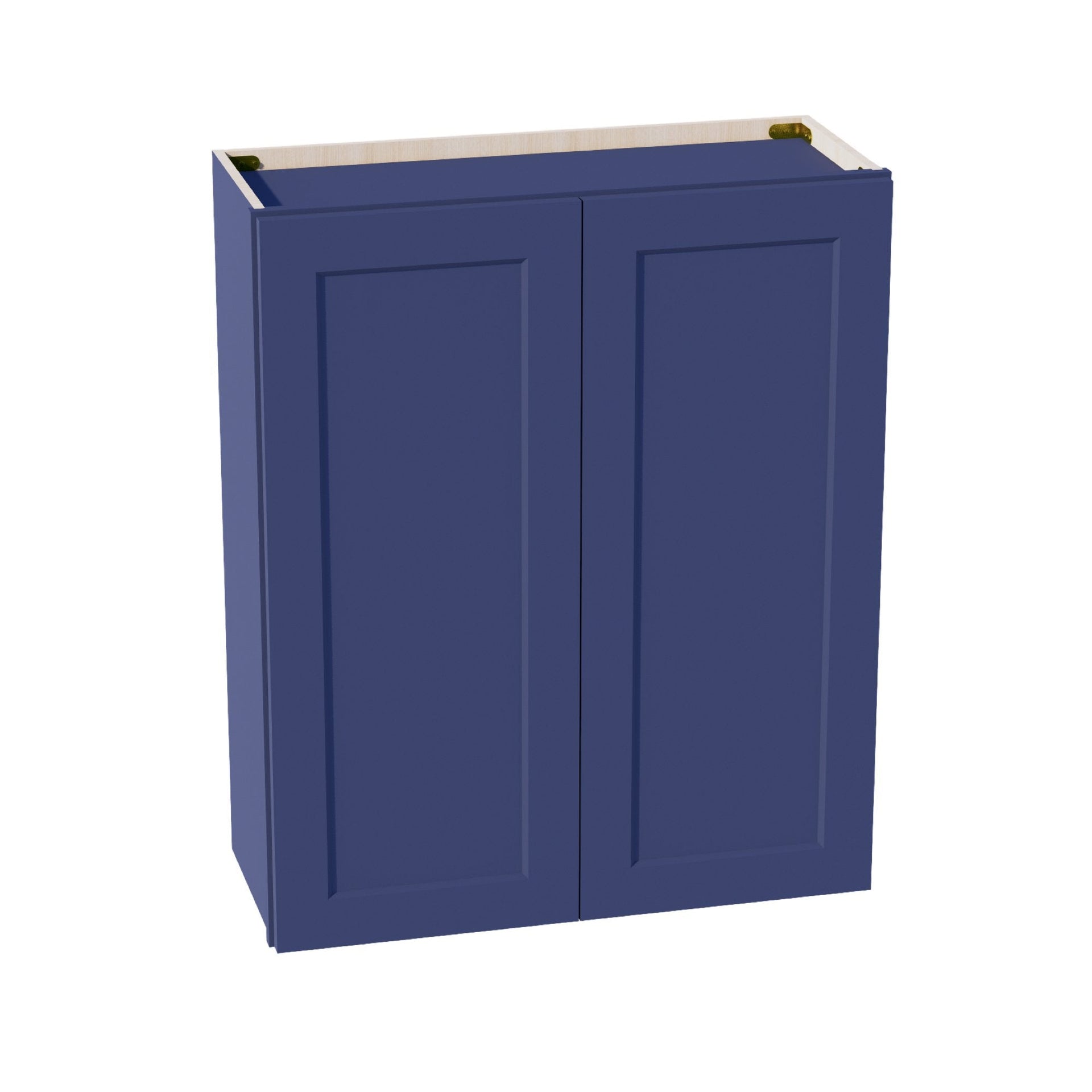 W3036-SB  Wall Cabinet 2 Doors & 2 Shelves - Shaker Style - Blue   30"W x 36"H x 12"D