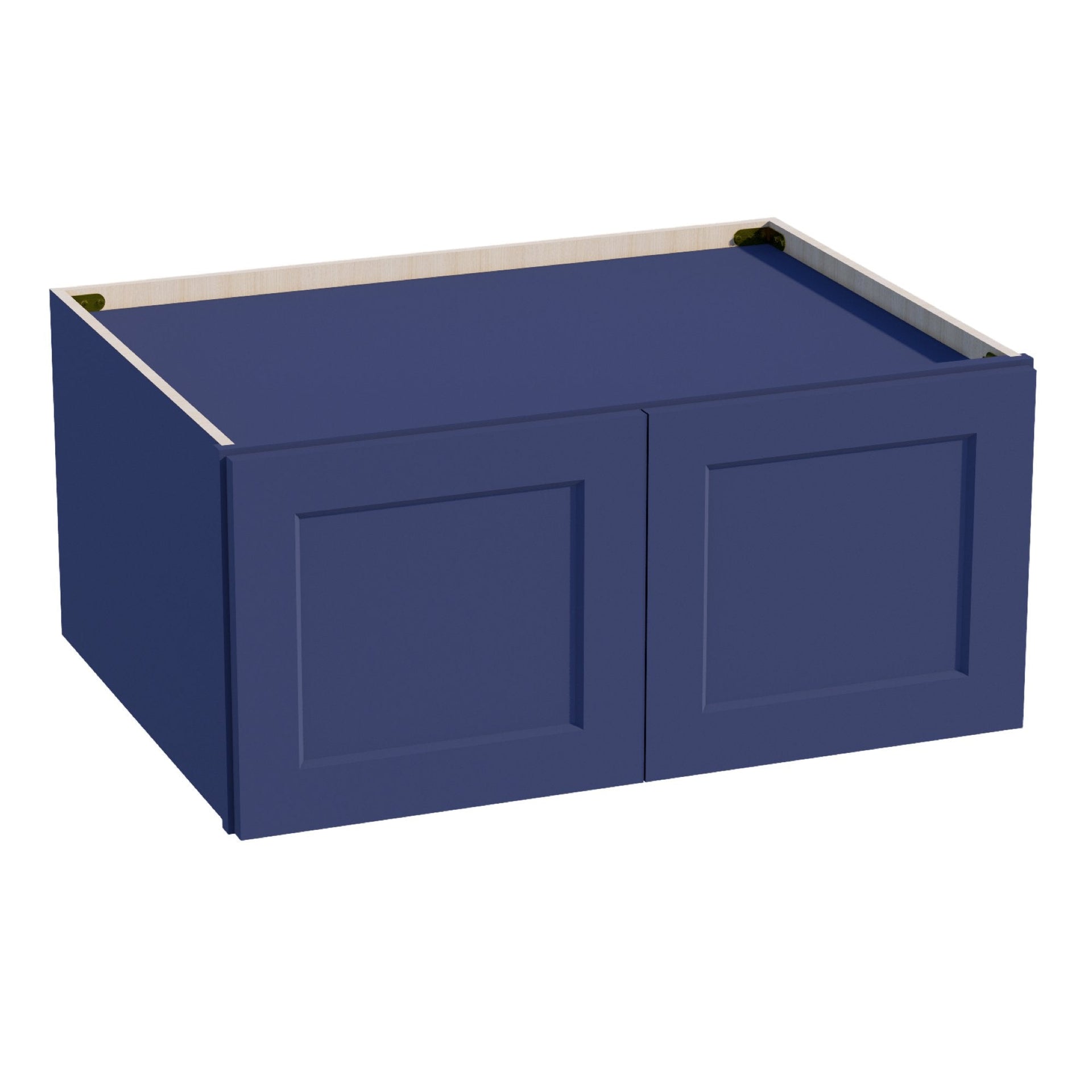 W331524-SB  Wall Cabinet 2 Doors & 2 Shelves - Shaker Style - Blue   33"W x 15"H x 12"D