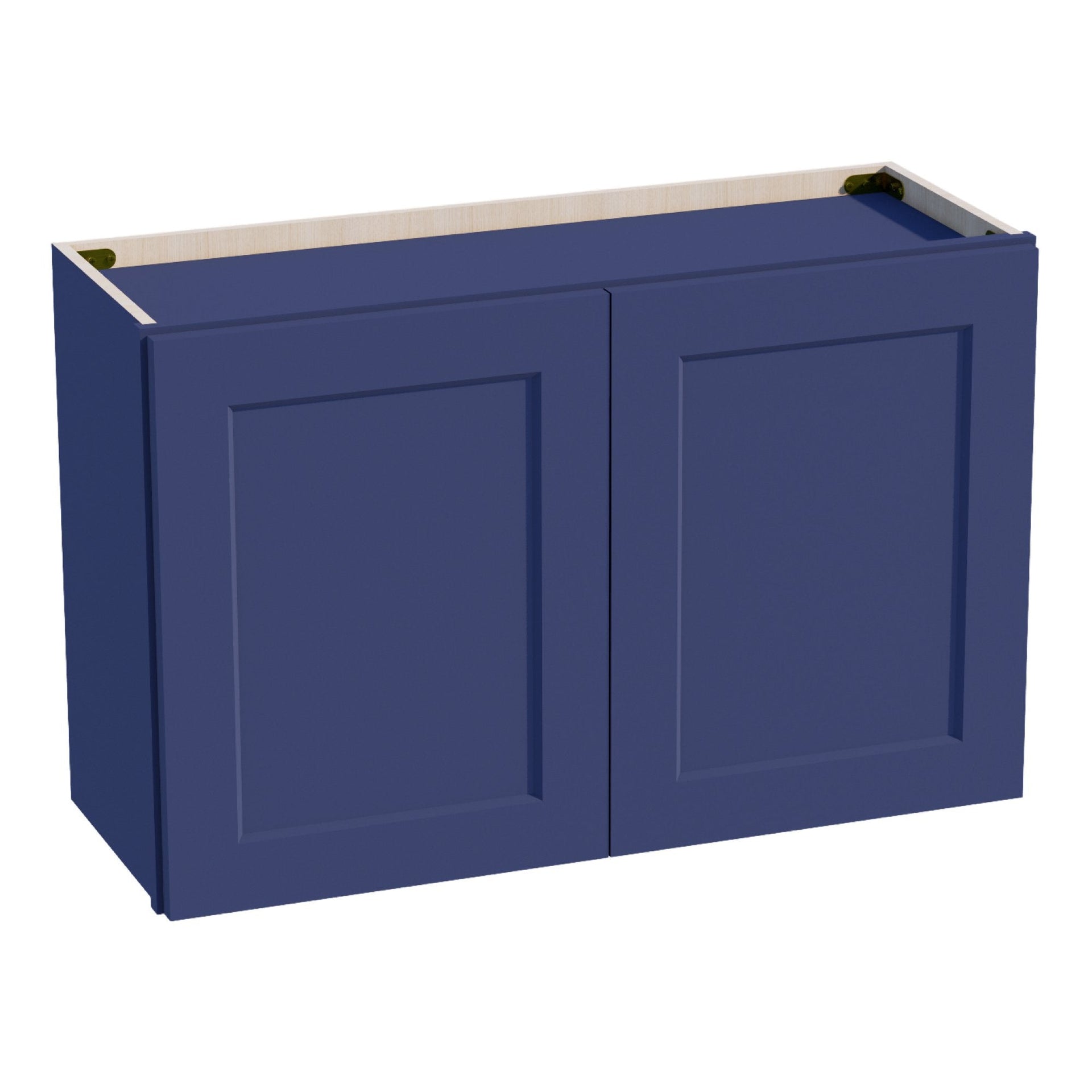 W3321-SB  Wall Cabinet 2 Doors & 2 Shelves - Shaker Style - Blue   33"W x 21"H x 12"D