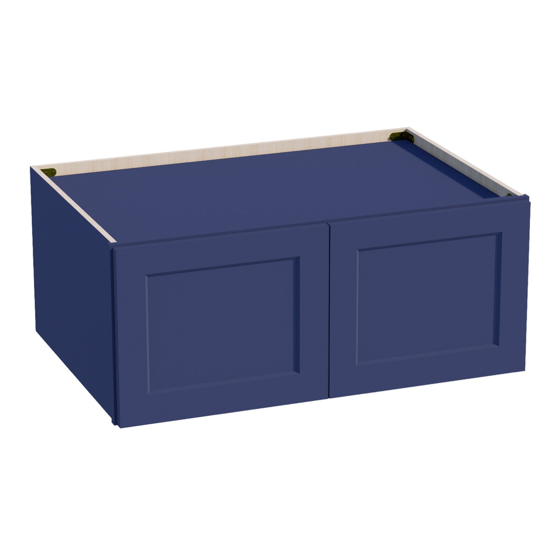 W361524-SB  Wall Cabinet 2 Doors & 2 Shelves - Shaker Style - Blue   36"W x 15"H x 24"D