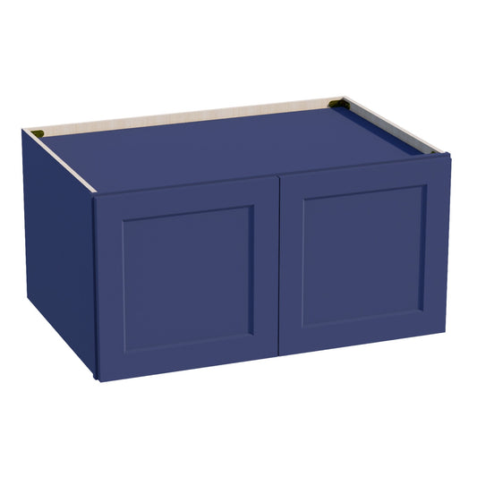 W361824-SB  Wall Cabinet 2 Doors & 2 Shelves - Shaker Style - Blue   36"W x 18"H x 24"D