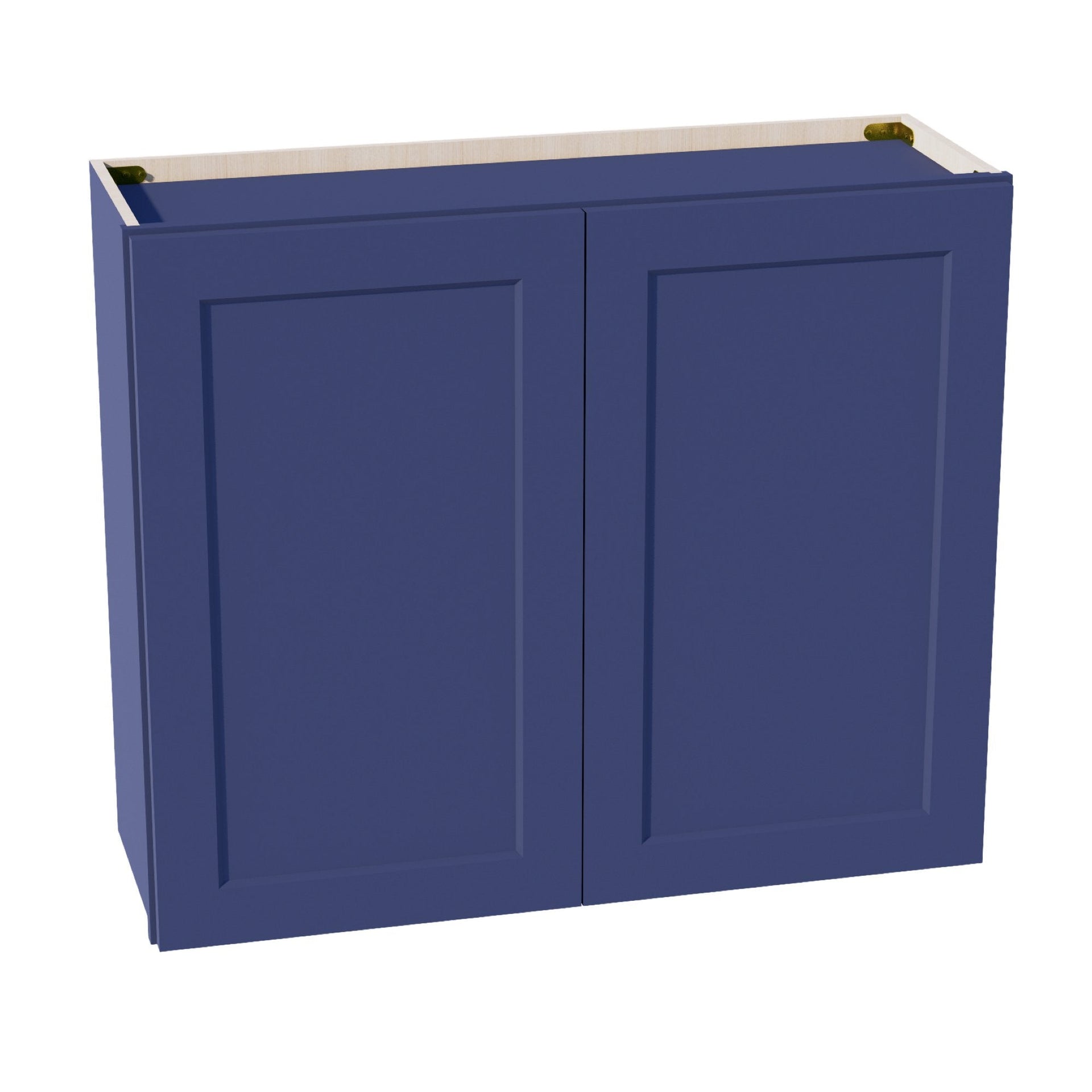 W3630-SB  Wall Cabinet 2 Doors & 2 Shelves - Shaker Style - Blue   36"W x 30"H x 12"D