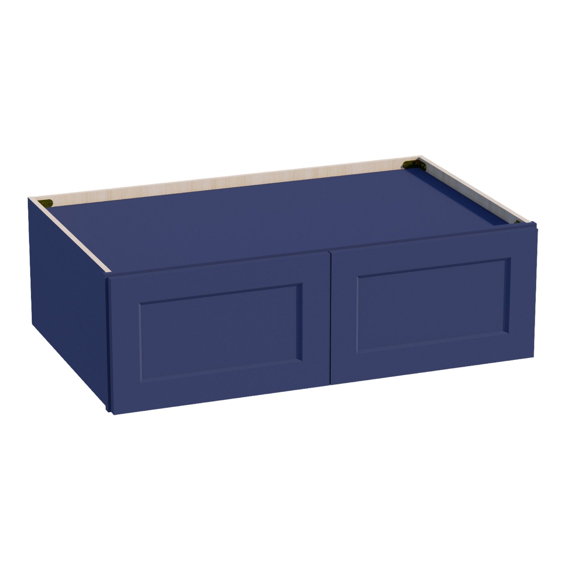 W391224-SB  Wall Cabinet 2 Doors & 2 Shelves - Shaker Style - Blue   39"W x 12"H x 24"D