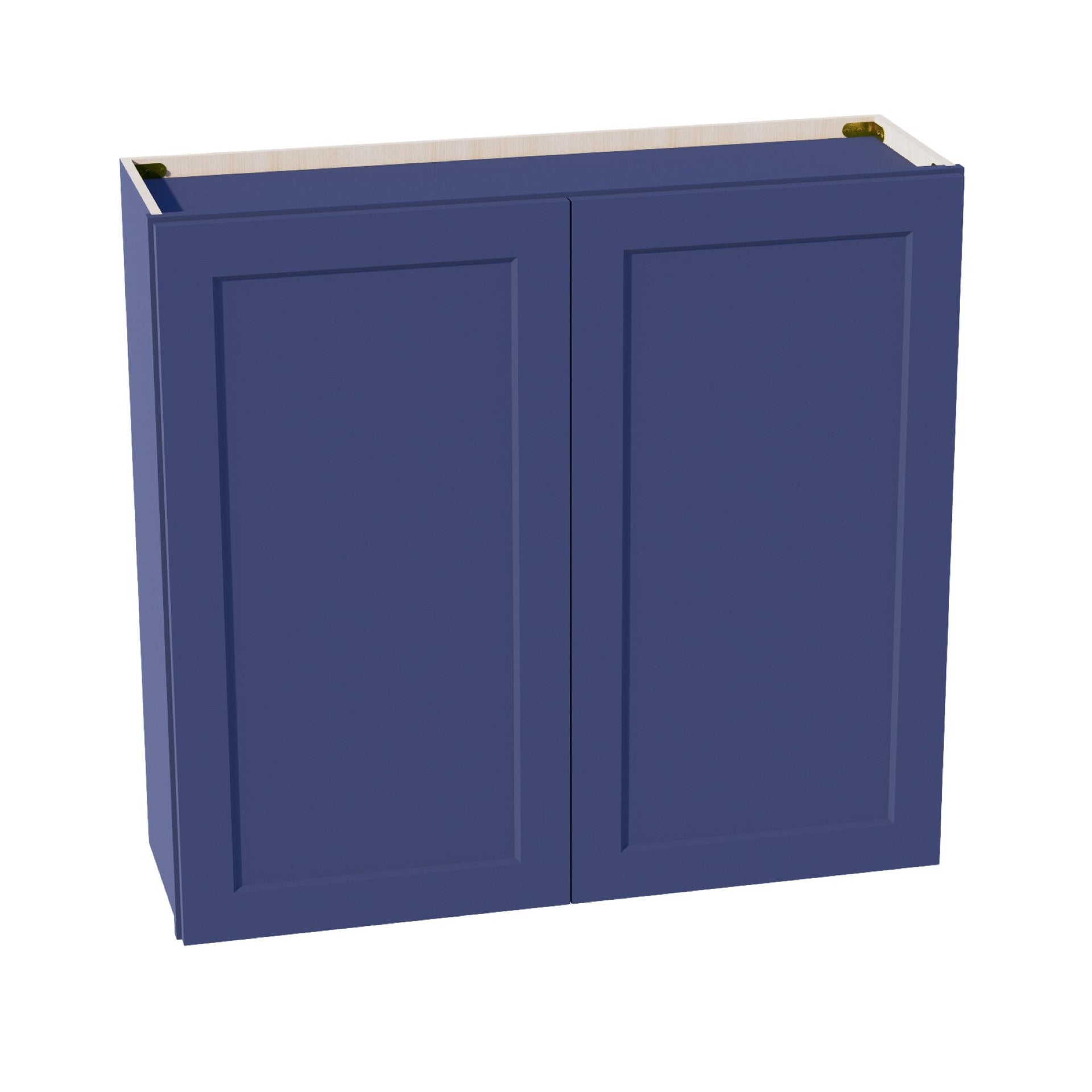 W3936-SB  Wall Cabinet 2 Doors & 2 Shelves - Shaker Style - Blue   39"W x 36"H x 12"D