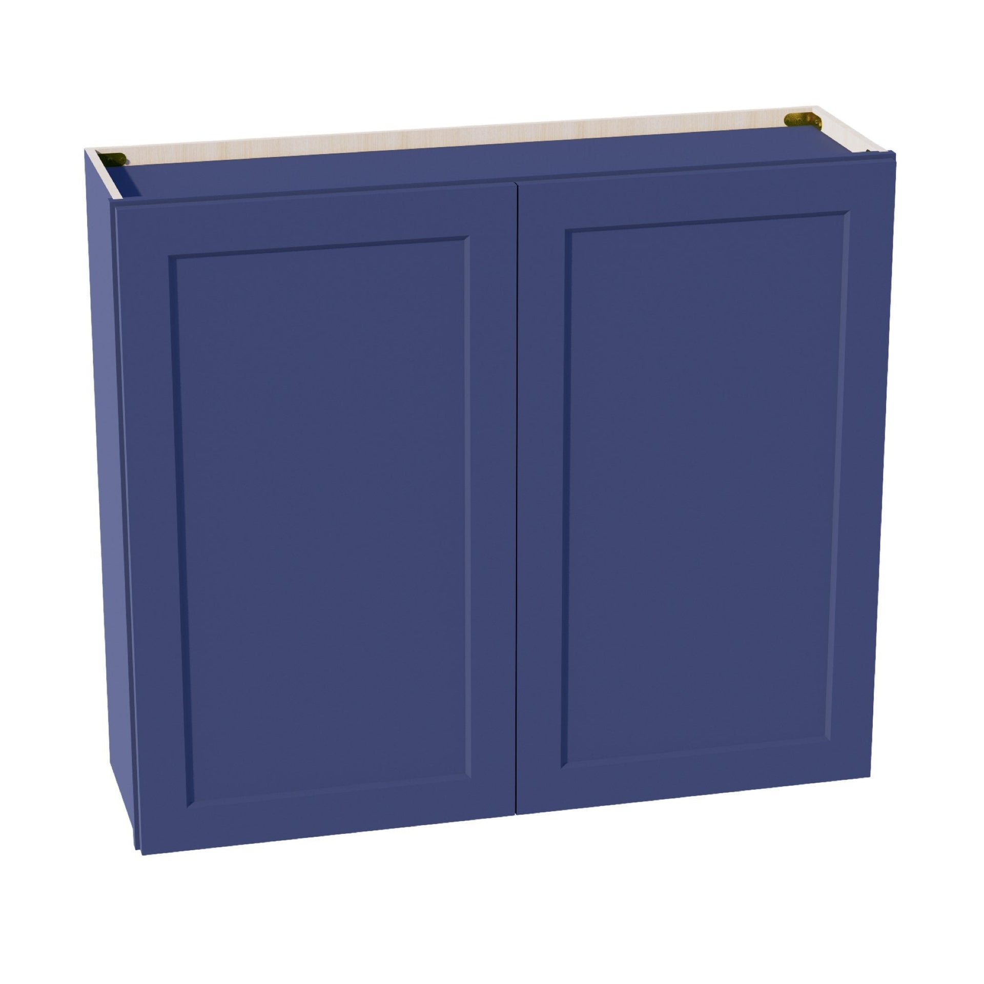 W4236-SB  Wall Cabinet 2 Doors & 2 Shelves - Shaker Style - Blue   42"W x 36"H x 12"D