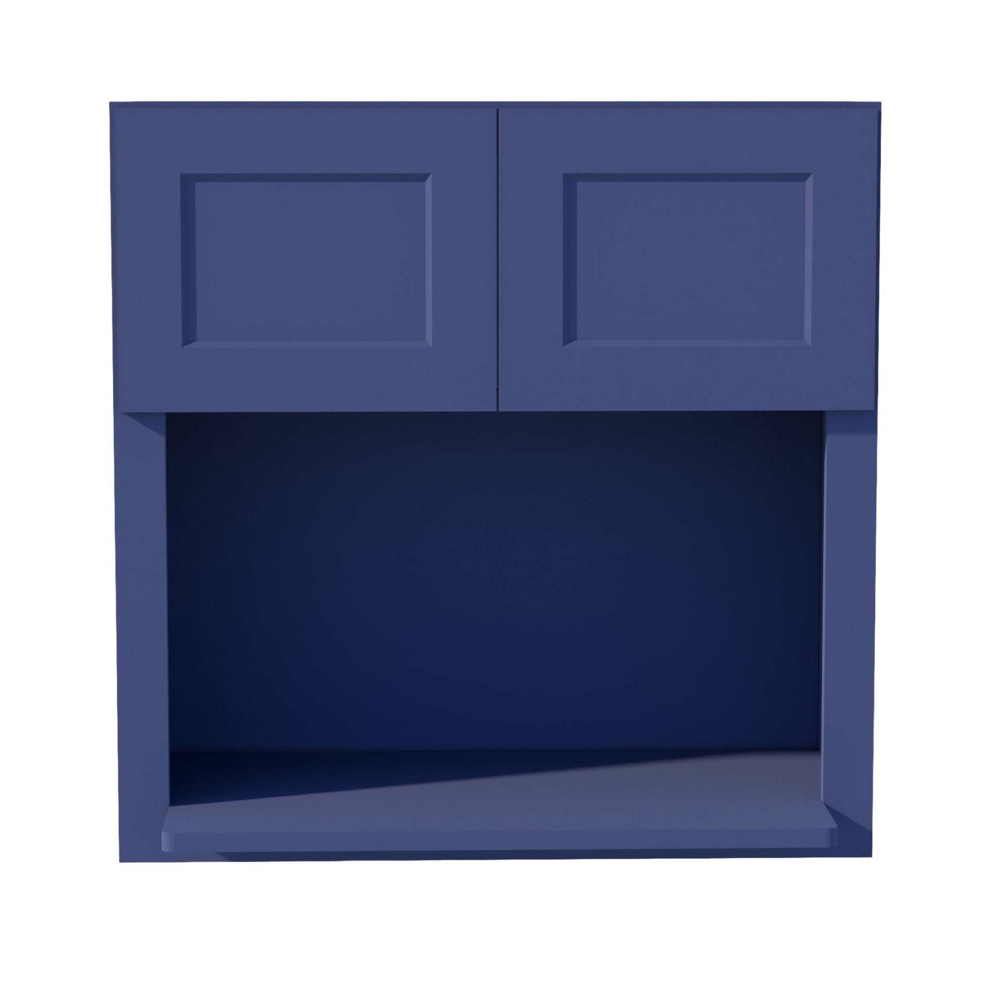 WM3030-SB  Wall Cabinets 2 Doors Wall Built-in Microwave  - Shaker Style - Blue   30"W x 30"H x 12"D