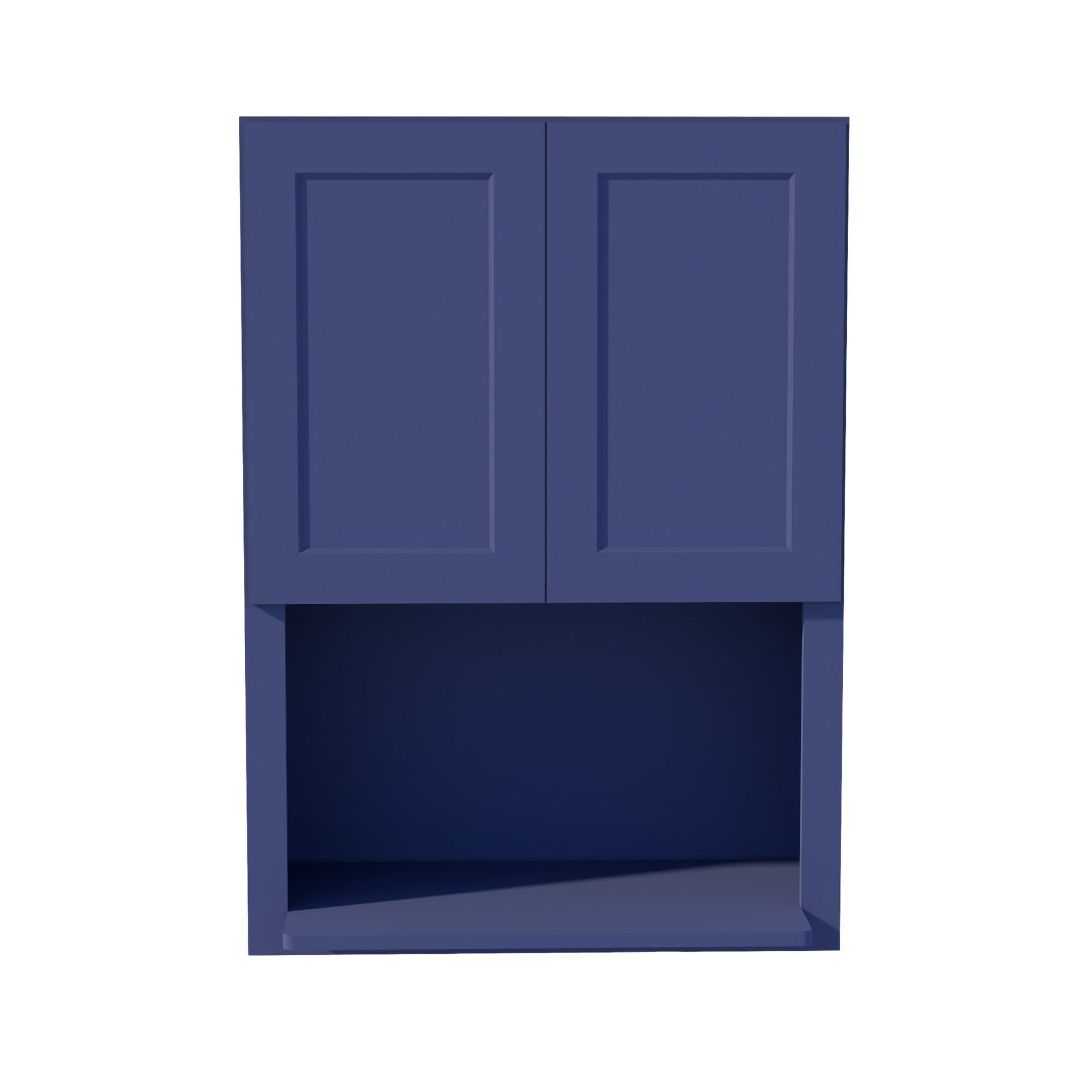 WM3042-SB  Wall Cabinets 2 Doors Wall Built-in Microwave  - Shaker Style - Blue   30"W x 42"H x 12"D