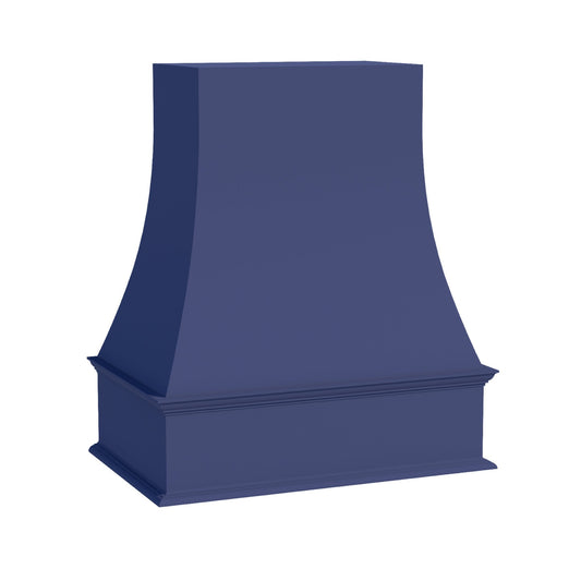 WRH3036-SB  Wood Wall Mounted Range Hood - Shaker Style - Blue   30"W x 36"H x 20-1/2"D