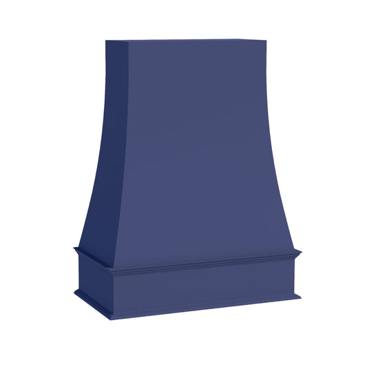 WRH3648-SB  Wood Wall Mounted Range Hood - Shaker Style - Blue   36"W x 48"H x 20-1/2"D