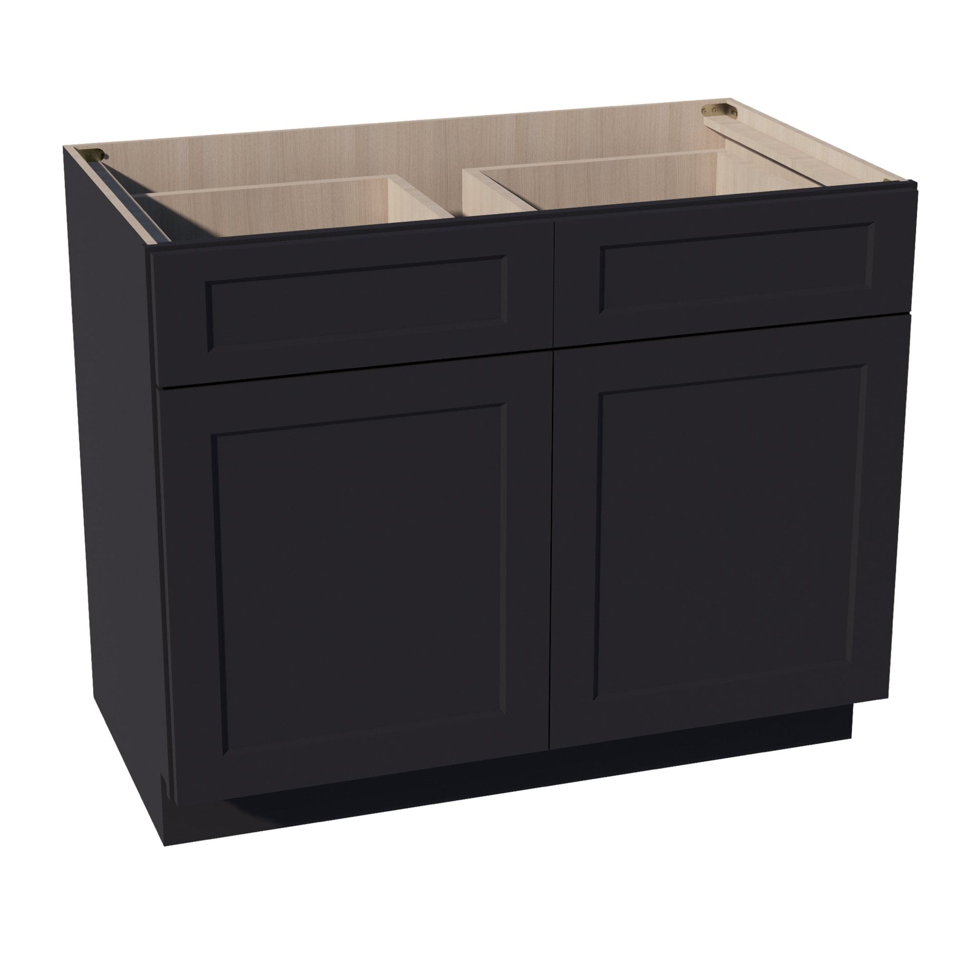 B42-SBK  Base cabinet - Shaker Style - Black   42"W x 34-1/2"H x 24"D
