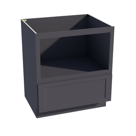 BMC30-SBK  Base Cabinety Drawer Built-in Microwave - Shaker Style - Black   30"W x 34-1/2"H x 24"D