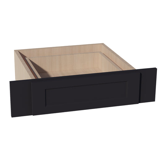 KD30-SBK  Vanity Knee Drawer - Shaker Style - Black   30"W x 7-1/2"H x 21"D