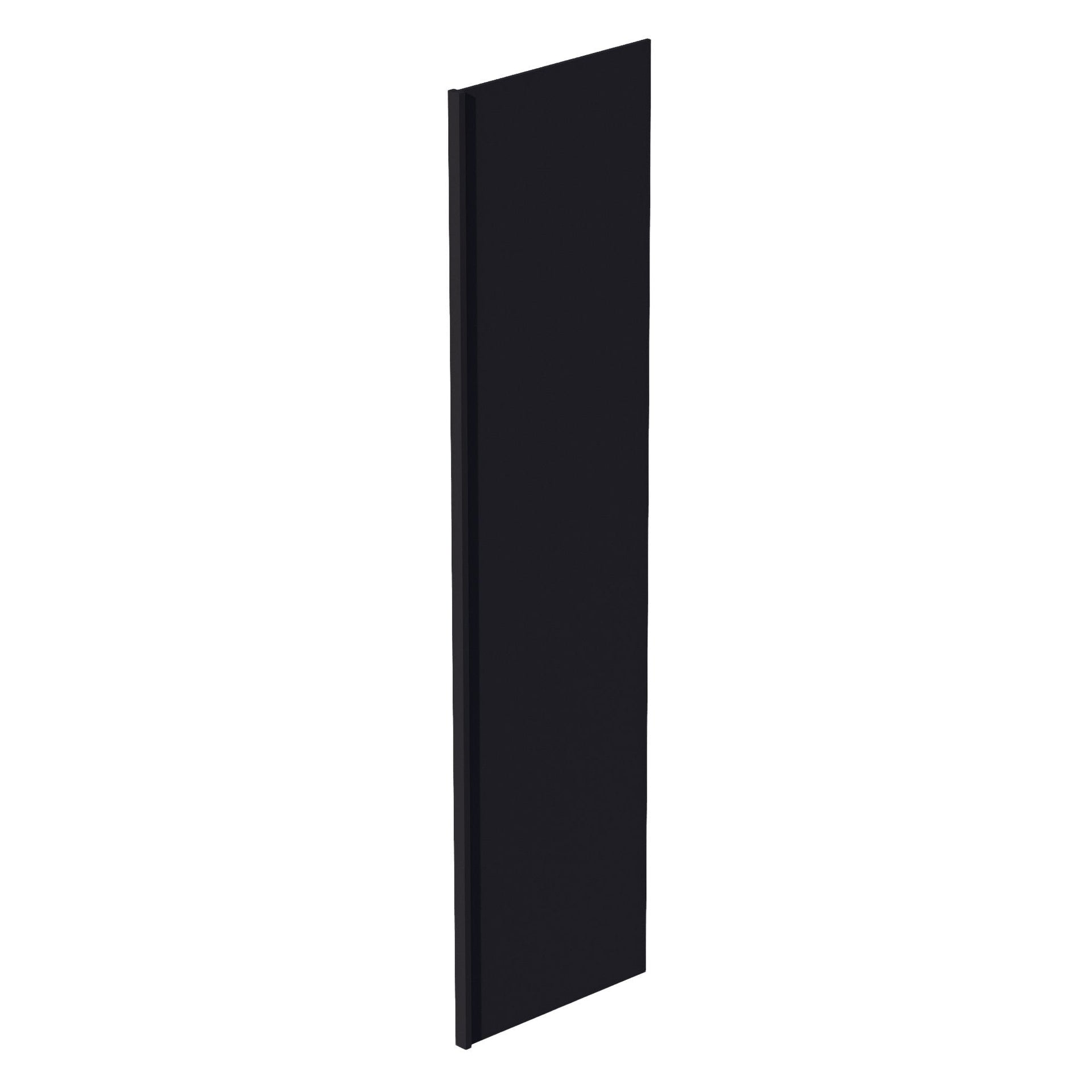 REP2496-SBK  Refrigerator Return Panel - Shaker Style - Black   1-1/2"W x 96"H x 24"D