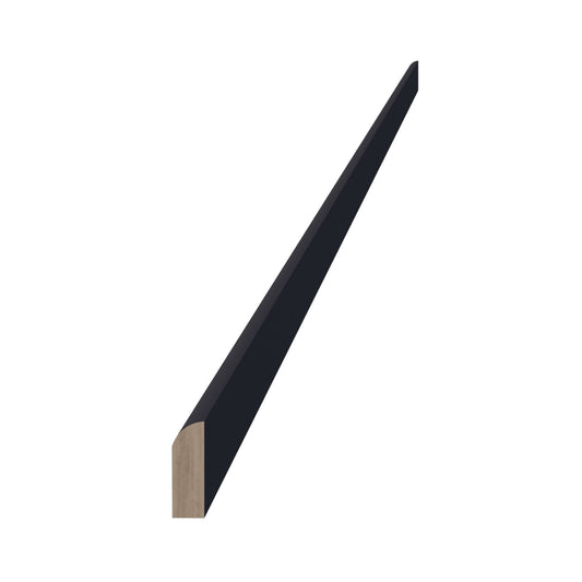 SM8-S-SBK  Scribe Molding - Shaker Style - Black   96"W x 3/4"H x 1/4"D