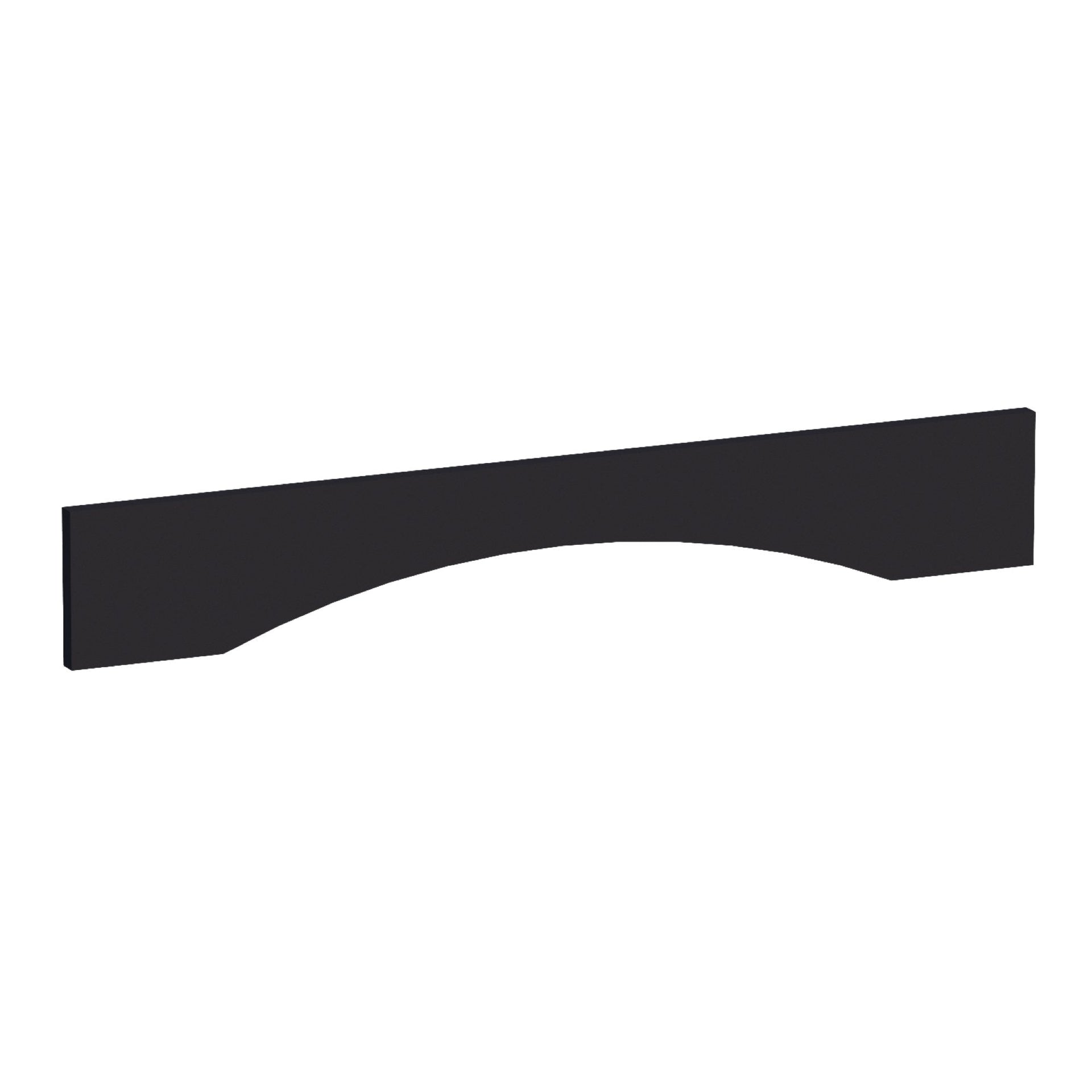 VAR36-SBK  Arched Valance - Shaker Style - Black   36"W x 5-1/2"H x