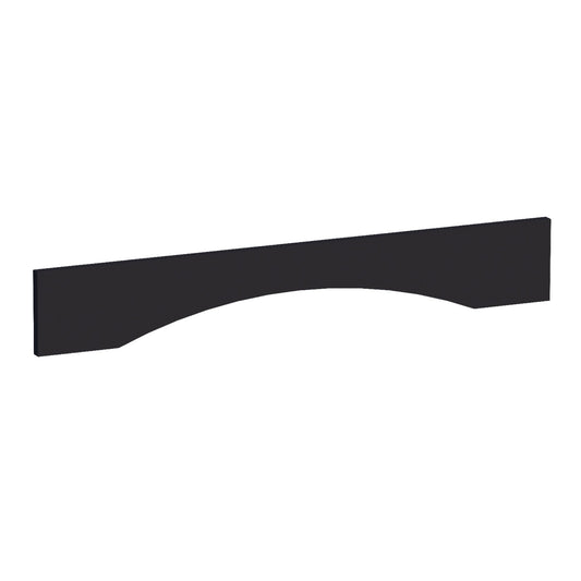 VAR36-SBK  Arched Valance - Shaker Style - Black   36"W x 5-1/2"H x