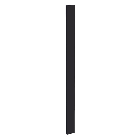 WF342-SBK:  Shaker Black 03"W x 42"H Wall Cabinet Filler