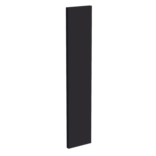 WF630-SBK:  Shaker Black 06"W x 30"H Wall Cabinet Filler