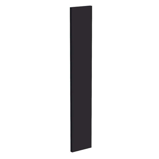 WF636-SBK:  Shaker Black 06"W x 36"H Wall Cabinet Filler