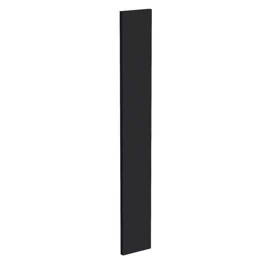 WF642-SBK:  Shaker Black 06"W x 42"H Wall Cabinet Filler