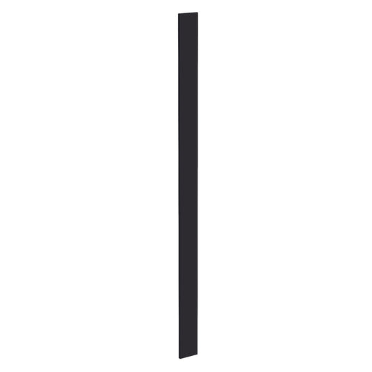 WF696-SBK:  Shaker Black 06"W x 96"H Wall Cabinet Filler