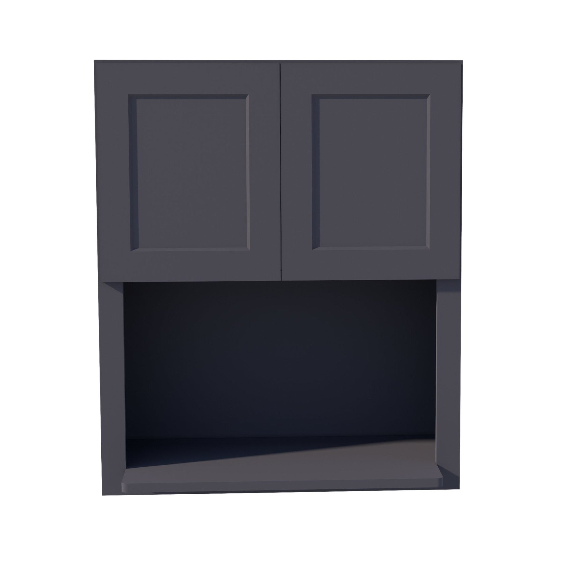 WM3036-SBK  Wall Cabinets 2 Doors Wall Built-in Microwave  - Shaker Style - Black   30"W x 36"H x 12"D