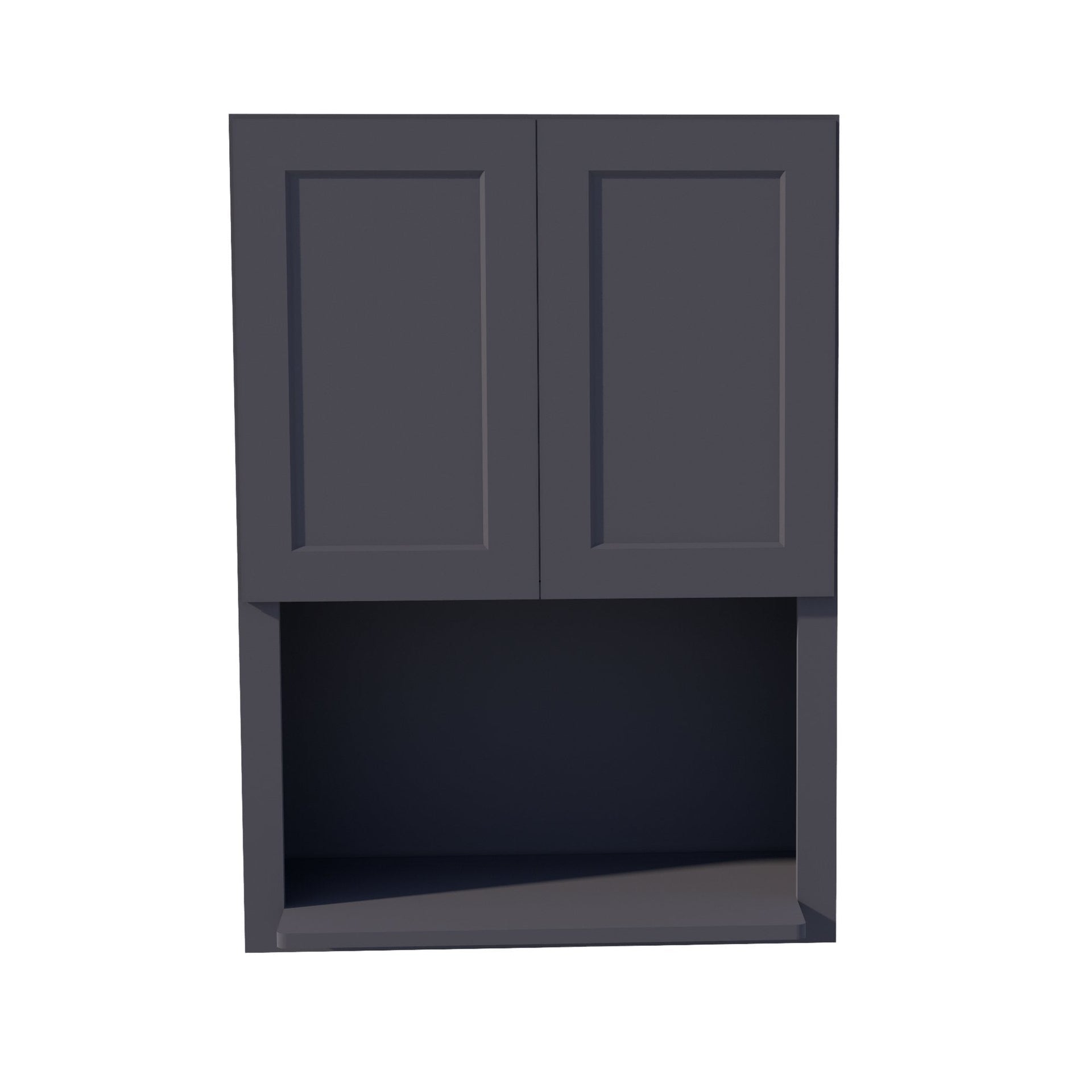 WM3042-SBK  Wall Cabinets 2 Doors Wall Built-in Microwave  - Shaker Style - Black   30"W x 42"H x 12"D
