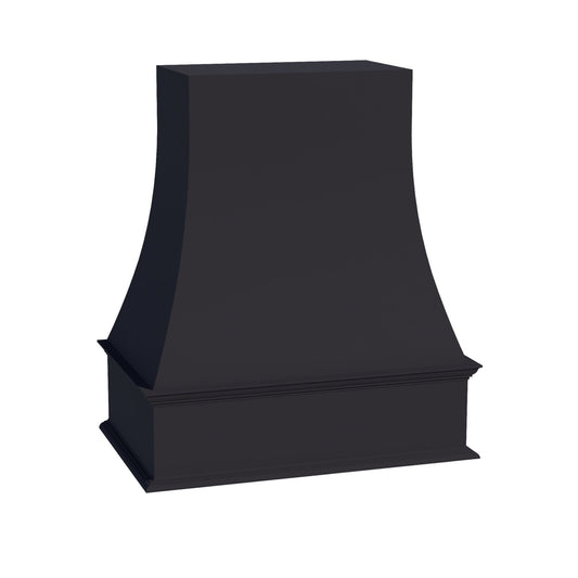 WRH3036-SBK:  Shaker Black 30"W x 36"H Wood Wall Mounted Range Hoods