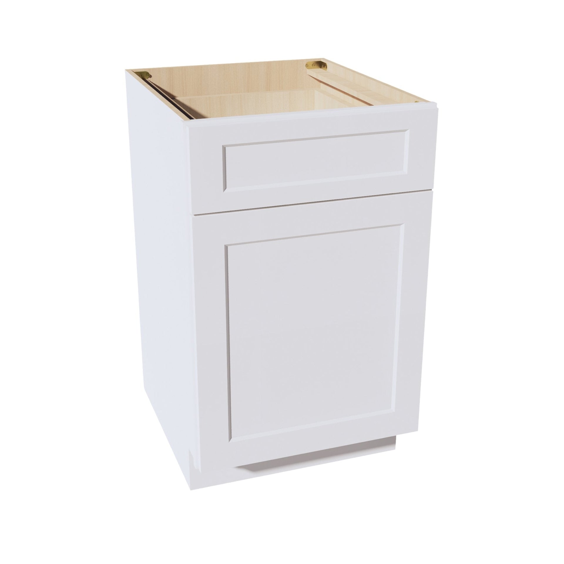 B21-SW  Base Cabinet - Shaker Style - Pure White   21"W x 34-1/2"H x 24"D