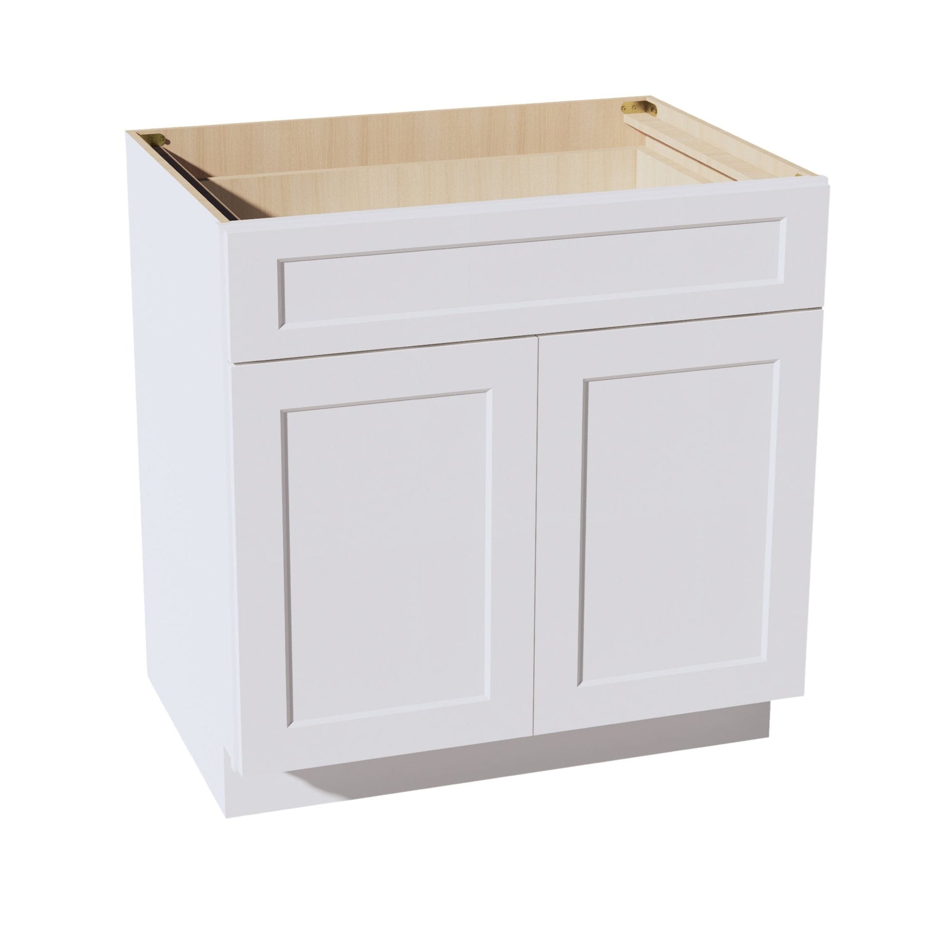 B39-SW  Base Cabinet - Shaker Style - Pure White   39"W x 34-1/2"H x 24"D
