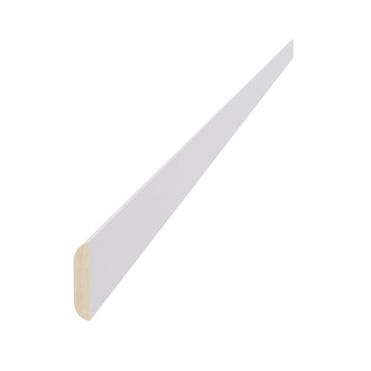 BM1-1/4-SW  Batten Molding - Shaker Style - Pure White   96"W x 1-1/4" x 1/4"D