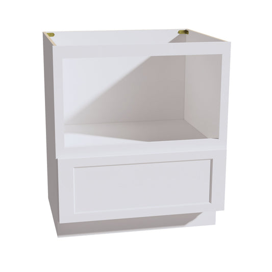 BMC30-SW  Base Cabinety Drawer Built-in Microwave - Shaker Style - Pure White   30"W x 34-1/2"H x 24"D
